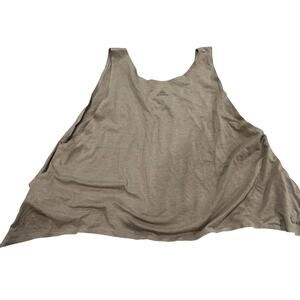 Adidas Oversized Beige Brown Running Tank Top Size Small